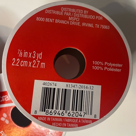 3 Rolls Craft Smart Nautical Anchor Ribbon - 7/8" x 3 Yards Each - Picture 2 of 3